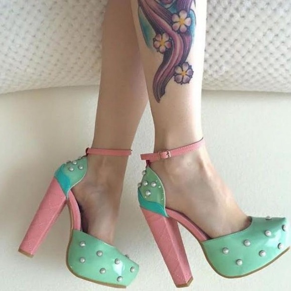 Iron Fist Mint Ice cream heels - Picture 4 of 8